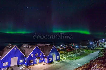 颜色 风景 自然 格陵兰岛 房屋 寒冷的 天文学 峡湾 美女