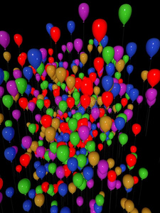 周年纪念日 生日 秃鹫 招呼 假日 气球 颜色 插图 广告