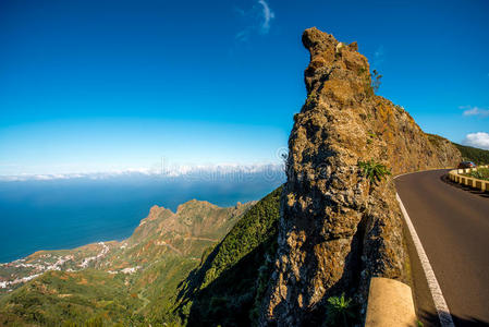 美丽的 东北 夏天 西班牙 风景 旅行 公园 小山 岩石