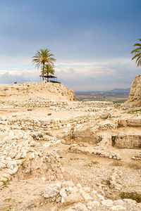 自然 圣经 考古学 废墟 国家的 耶斯列 挖掘 古老的 小山