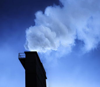 能量 二氧化碳 二氧化物 行业 烟囱 自然 气氛 粒子 工厂