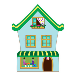 服装店卡通图片