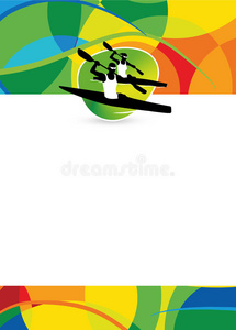 奥林匹克运动会 横幅 奥林匹亚 海报 巴西 阴影 冠军地位