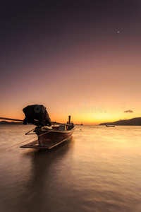 卡隆 日出 特拉 美丽的 冲浪 亚洲 傍晚 风景 海景 普吉岛