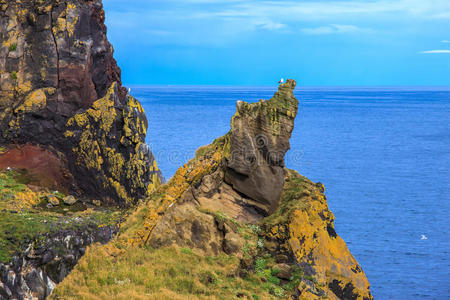 旅行 风景 半岛 海岸线 自然 形成 顶峰 岩石 特征 熔岩