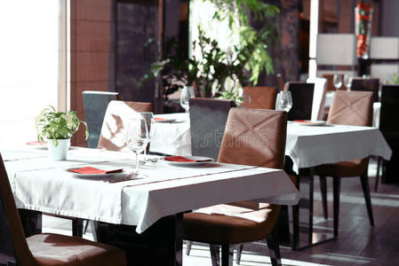 秩序 建筑学 空的 餐厅 塞特 晶体 玻璃杯 质量 餐巾