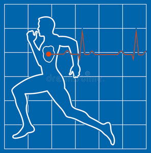 心跳 形象 运动 身体 医院 医学 击败 健康 照顾 插图