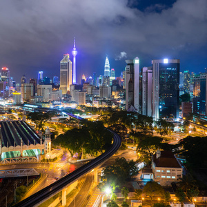 吉隆坡城市夜景