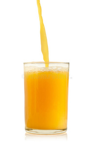 倒一杯橙汁