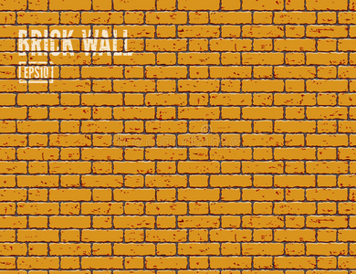橙色砖墙