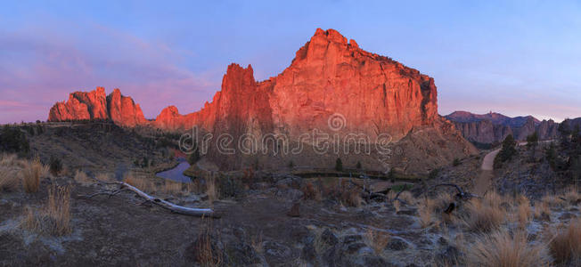 岩石 风景 曲线 状态 天空 全景图 反射 攀登 日出 砂岩