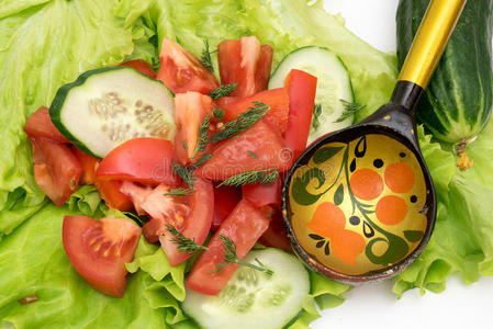 生菜 花园 生产 食物 分类 午餐 黄瓜 混合物 营养 卡路里