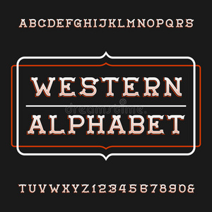 字母表 数字 写作 复古的 古老的 标题 海报 字母 标签