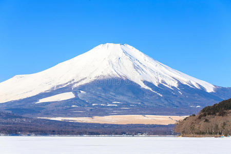 火山 季节 美丽的 山中 山梨 早晨 亚洲 旅行 日本 地标