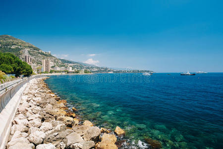 码头 目的地 摩纳哥 旅行 海岸 建筑 天空 海湾 旅游业