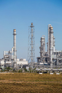 行业 炼油厂 气体 植物 燃烧 化学 风景 工厂 金属 石化