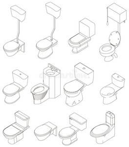 浴室 冲洗 计算机 瓷器 插图 物体 卫生间 家庭 艺术