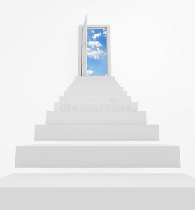 思想的阶梯通往天堂的阶梯照片