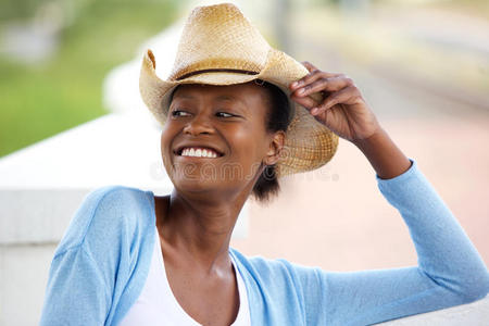 美丽的 牛仔 面对 生活 特写镜头 美国人 帽子 时尚 非洲
