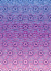 几何学 粉红色 六角形 插图 织物 重复 紫色 时尚 马赛克