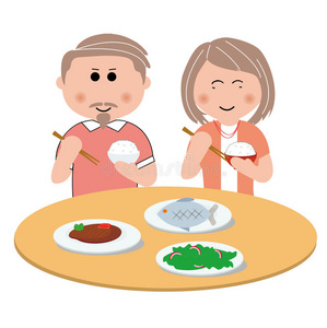 家人吃饭照片图片