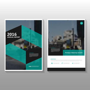 摘要绿色矢量年报海报传单传单模板设计，书籍封面布局设计