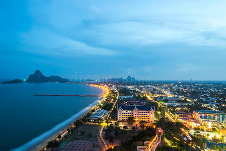 风景 建筑学 暮光 黄昏 地平线 旅行 城市景观 城市 泰国