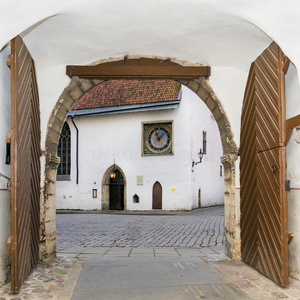 房子 历史 教堂 首都 北欧 城市 时钟 爱沙尼亚 城市景观