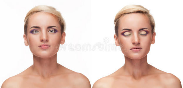 侧脸闭眼图片-侧脸闭眼素材-侧脸闭眼插画-摄图新视界