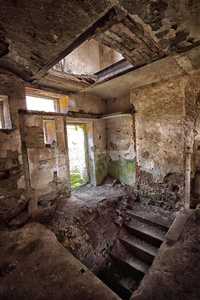 灰泥 被遗弃的 外观 悲剧 波希米亚 废墟 酒店 地板 入口