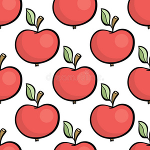 红苹果卡通可爱图片