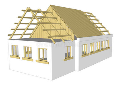 偶像 摆设 活的 建设 小屋 插图 建筑 建筑学 房子 家具