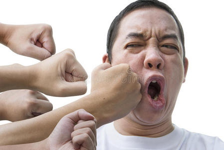 男生被打脸头像图片