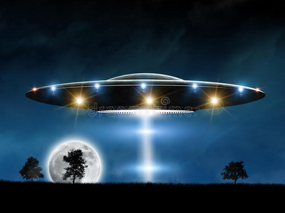 不明飞行物沙漠中生锈的旧外星飞船.不明飞行物