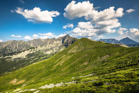 高的 阴影 风景 塔特拉 岩石 波兰 斜坡 徒步旅行 场景