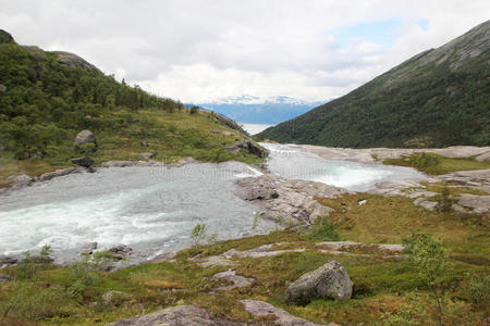 山谷 公园 挪威语 斯堪的纳维亚语 国家的 挪威 瀑布 斯堪的纳维亚