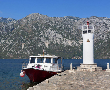 全景 航行 欧洲 城市 海湾 小山 巴尔干半岛 海岸线 岩石