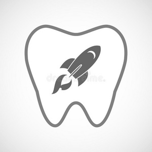 宇宙飞船 银河系 牙齿 发射 火箭 未来 签名 插图 技术