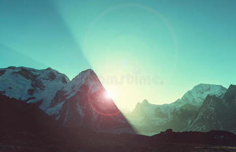 自然 喜马拉雅山 外部 亚洲 喜马拉雅山脉 全景 风景 尼泊尔