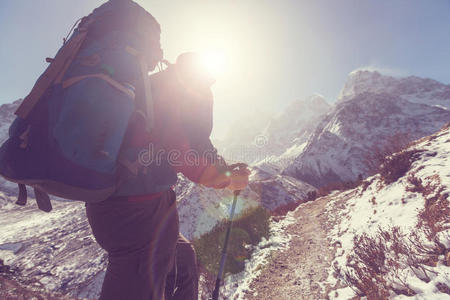 男人 登山者 动机 徒步旅行 纳特 激励 成就 喜马拉雅山脉