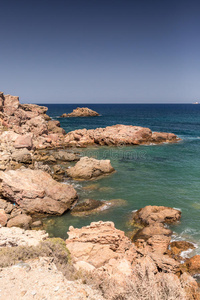 假期 海岸 夏天 海湾 海洋 自然 石头 岩石 目的地 阳光