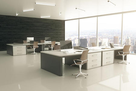 椅子 家具 书桌 建筑 公司 商业 计算机 插图 桌面 天花板