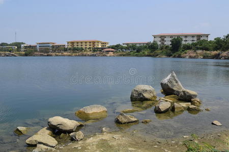 公园 美丽的 旅游业 美丽地 横梁 天空 风景 反射 生态学