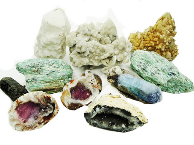 紫水晶石英石榴石方钠石玛瑙地质晶体