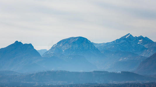风景 全景图 奥地利 目的地 冬天 旅行 自然 欧洲 高的