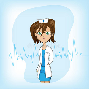 女医生卡通可爱图片