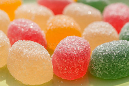颜色水果果冻糖果图片