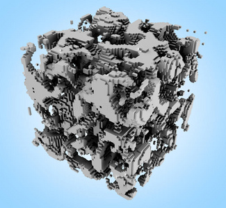 三维模型的三维插图照片