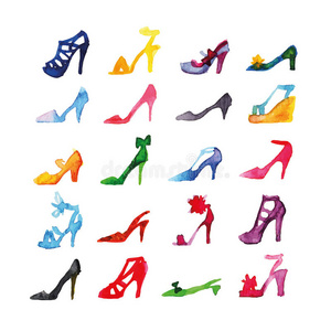 白色背景上孤立鞋店鞋店建筑石材立面挑选有关运动的鞋子幸福的年幼的