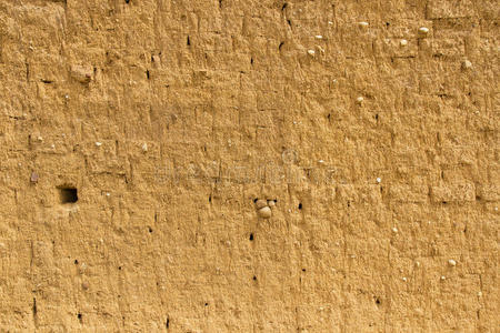 土结构泥质土坯墙结构照片